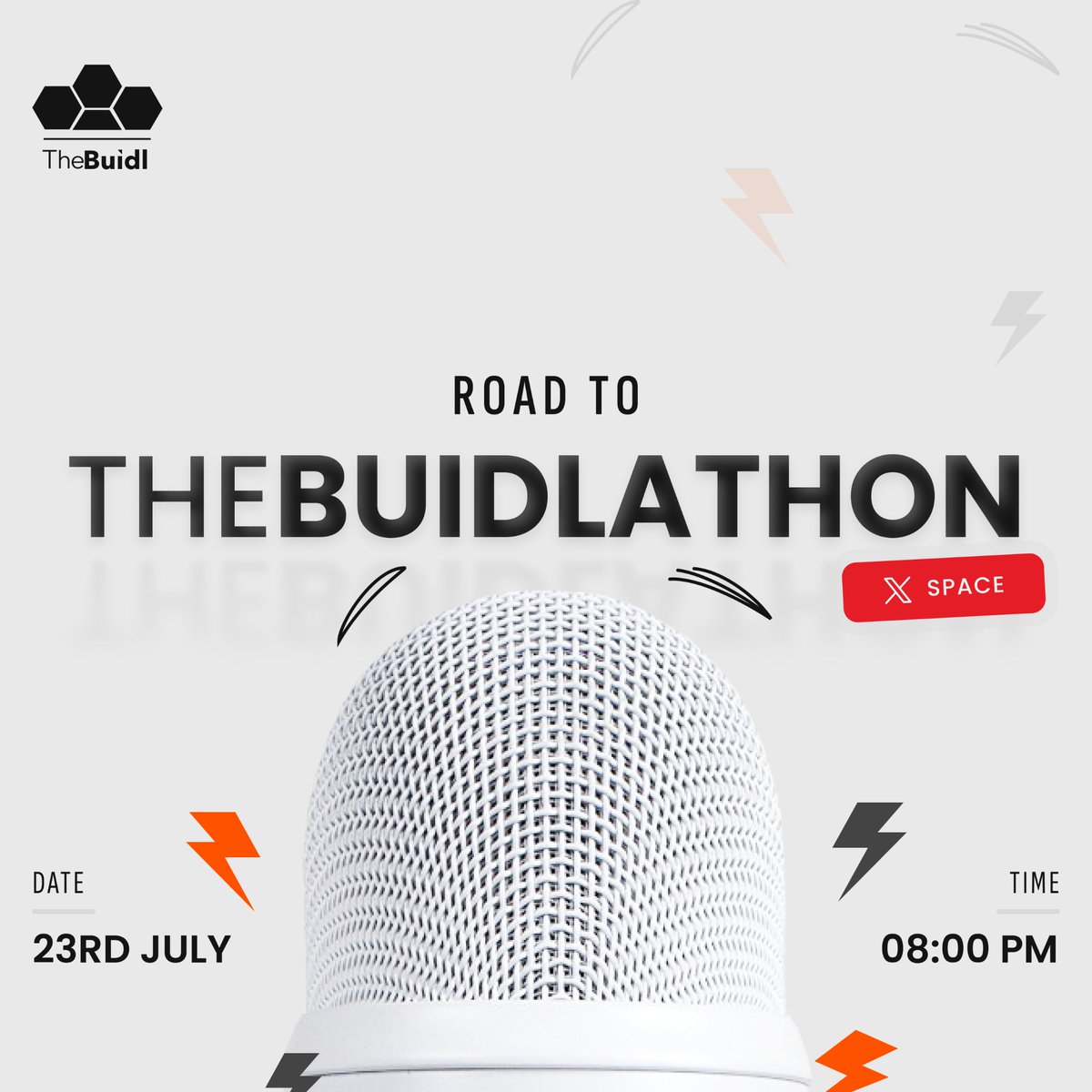 the_buidl's tweet image. ROAD TO THEBUIDLATHON🚀🚀
GM GM TheBuidlarmy
It's a few days to TheBuidlathon and we’re kicking things off with a live X Space
🛑 Date: Tuesday, July 23rd
⏰ Time: 8PM WAT!
📍Venue: X Space
We'll talking about:
🔍 What TheBuidlathon is really about
⚒️ How to register &…