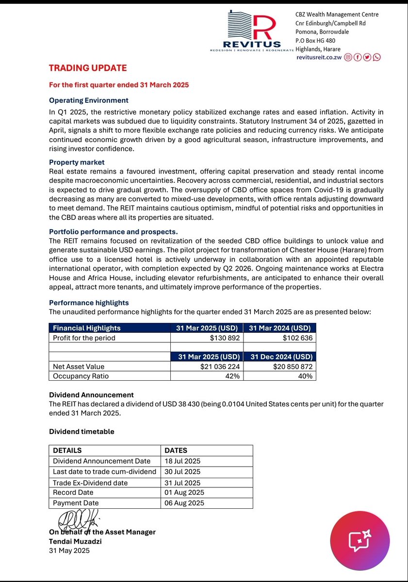Revitus REIT remains a development play...
The old buildings need new money to revitalize them.