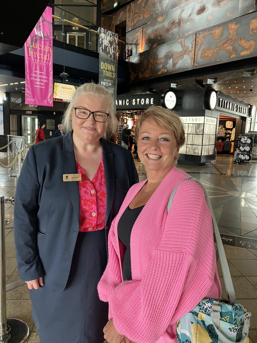 TitanicBelfast's tweet image. A warm welcome to journalist &amp;amp; broadcaster Anne Diamond, who visited Titanic Belfast today! ⚓

We hope you enjoyed exploring Titanic’s birthplace and its incredible story.