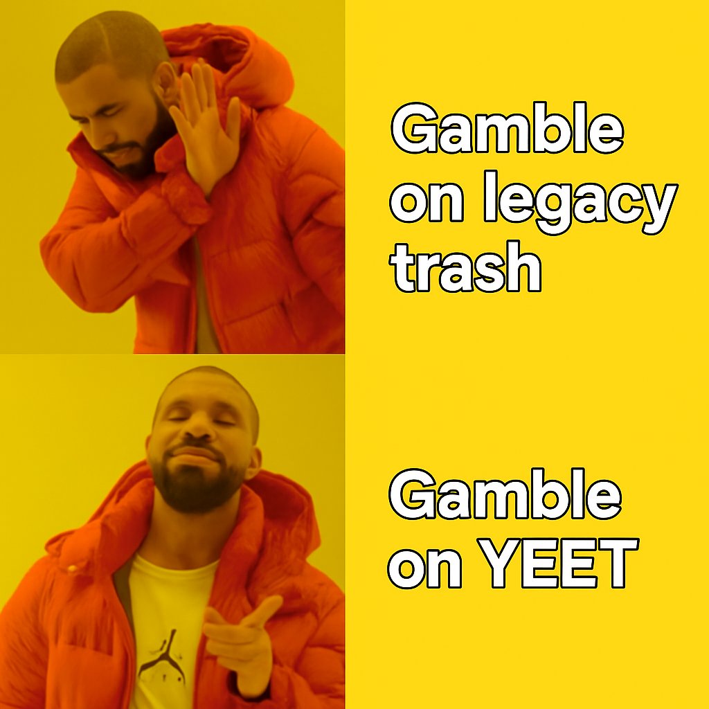 boomtechzone's tweet image. I'm a simple man.
I start my day with prayer.
I keep my faith in YEET.
I go all in on @yeet.
I engage every YEET post.
I spread the gospel to the non-believers.
The only alpha I know is @yeet.
YEET is around the corner
Are you ready?
gYEET