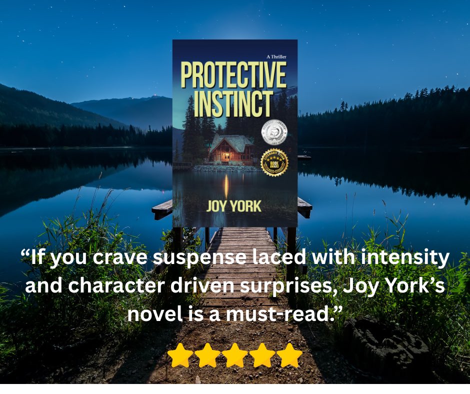 ⭐️ ⭐️⭐️⭐️⭐️ Review: “Author Joy York has given us a brilliantly plotted, white-knuckled thriller with equal measures of non-stop action, twisted family histories, shocking revelations, and two improbable heroes who take turns saving each other’s lives.”

#thriller