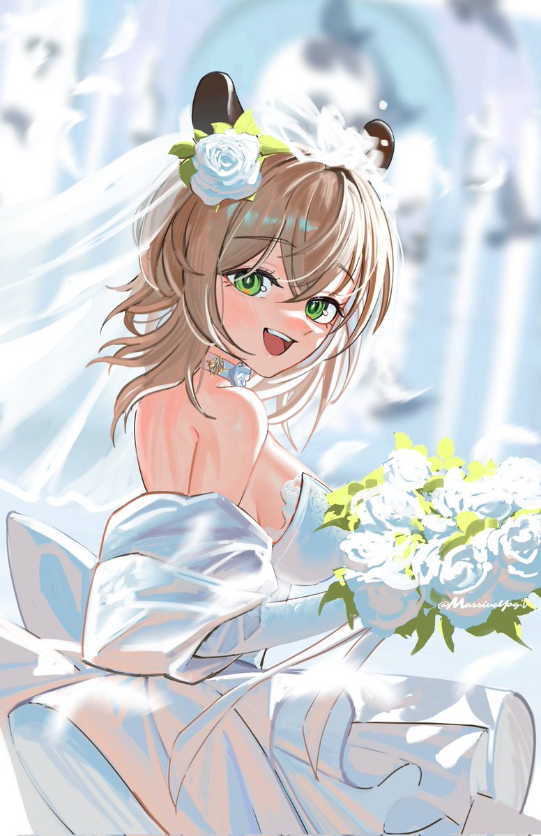 MassiveYog's tweet image. #nimagery
MY KamiOshi is getting MARRIED!! I'm so happy and touched, thank you Nimi for trusting your naplings with something so precious. I wish her nothing but endless happiness in your future!!!💚😭