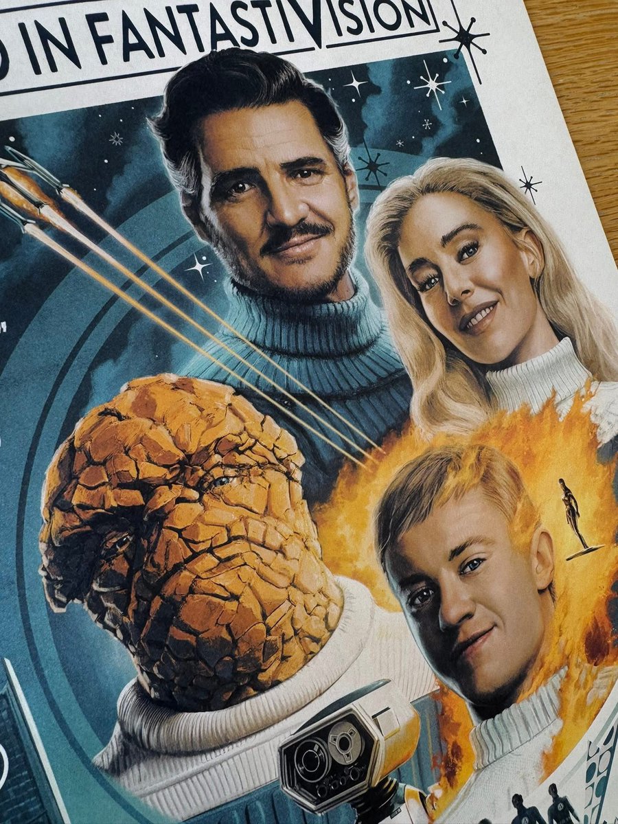 Cakes_Comics's tweet image. Fantastic Four First Steps!
We’re off to see a special screening of the film today.
I’m so happy with how my poster came out. Remember I’m doing a signing and giveaway on Thursday at Cineworld Sheffield. 5pm.
-Matt