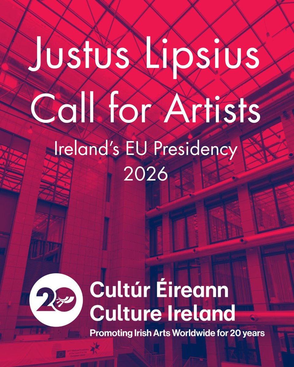 culture_ireland's tweet image. @culture_ireland is inviting expressions of interest for a cultural installation in the atrium of Justus Lipsius Council Building, Brussels, as part of Ireland's EU Presidency (July-December 2026).
This is your chance to make a lasting impact and present Irish creativity on a…