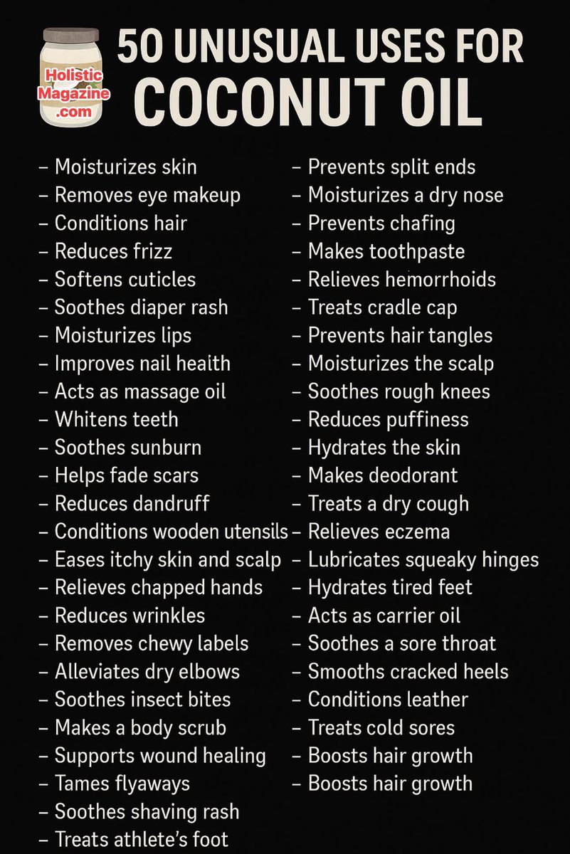PeggyDodson's tweet image. GOOD TUESDAY MORNING. ANOTHER GREAT FIND FOR COCONUT OIL. SO MANY USES! LETS BEGIN TO GO MORE NATURAL! RELEASE YOURSELF FROM THE MATRIX! HEALTH IS WEALTH AND KNOWLEDGE IS POWER WHICH EQUALS FREEDOM FROM THIS ILLUSION! HAVE A GREAT ONE!