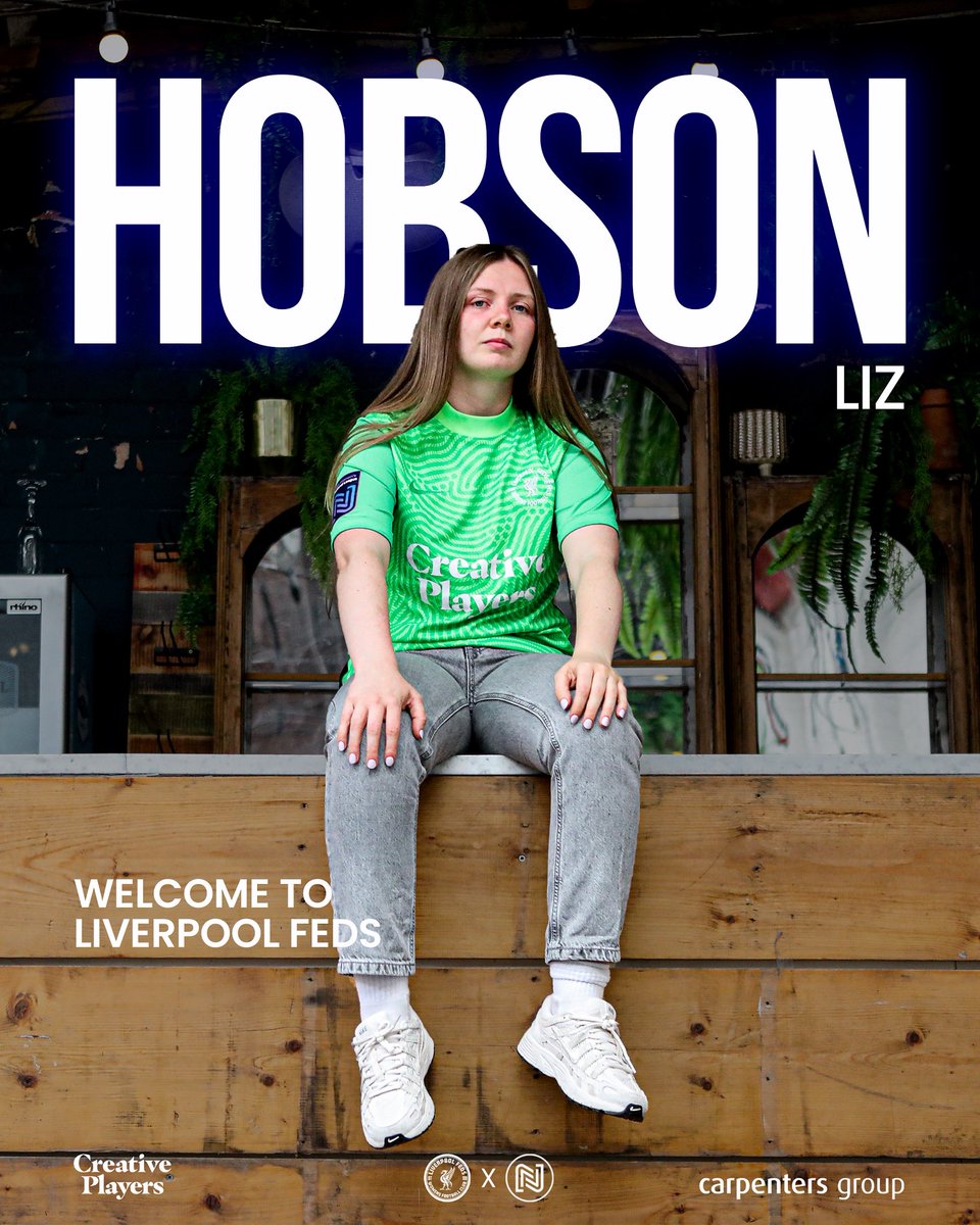 Liverpool Feds FC Women (@liverpoolfeds) on Twitter photo Meet our latest summer signing🧤 
After 4 and a half seasons at Stoke City, goalkeeper Liz Hobson is now ready for a new chapter between the sticks. 
Welcome to the team, Liz! 💙💪
#FedArmy Meet our latest summer signing🧤 
After 4 and a half seasons at Stoke City, goalkeeper Liz Hobson is now ready for a new chapter between the sticks. 
Welcome to the team, Liz! 💙💪
#FedArmy
