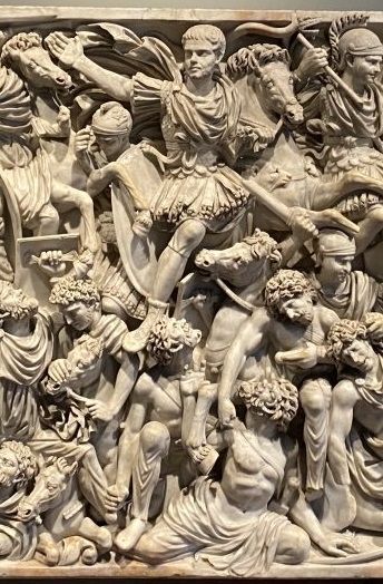 Romethegreatbe1's tweet image. #reliefwednesday The great Ludovisi’s Sarcophagus (Rome, Palazzo Altemps) This work is part of a production of battle sarcophagi popular from the mid-2nd to early 3rd century AD. buff.ly/Y0yxaME