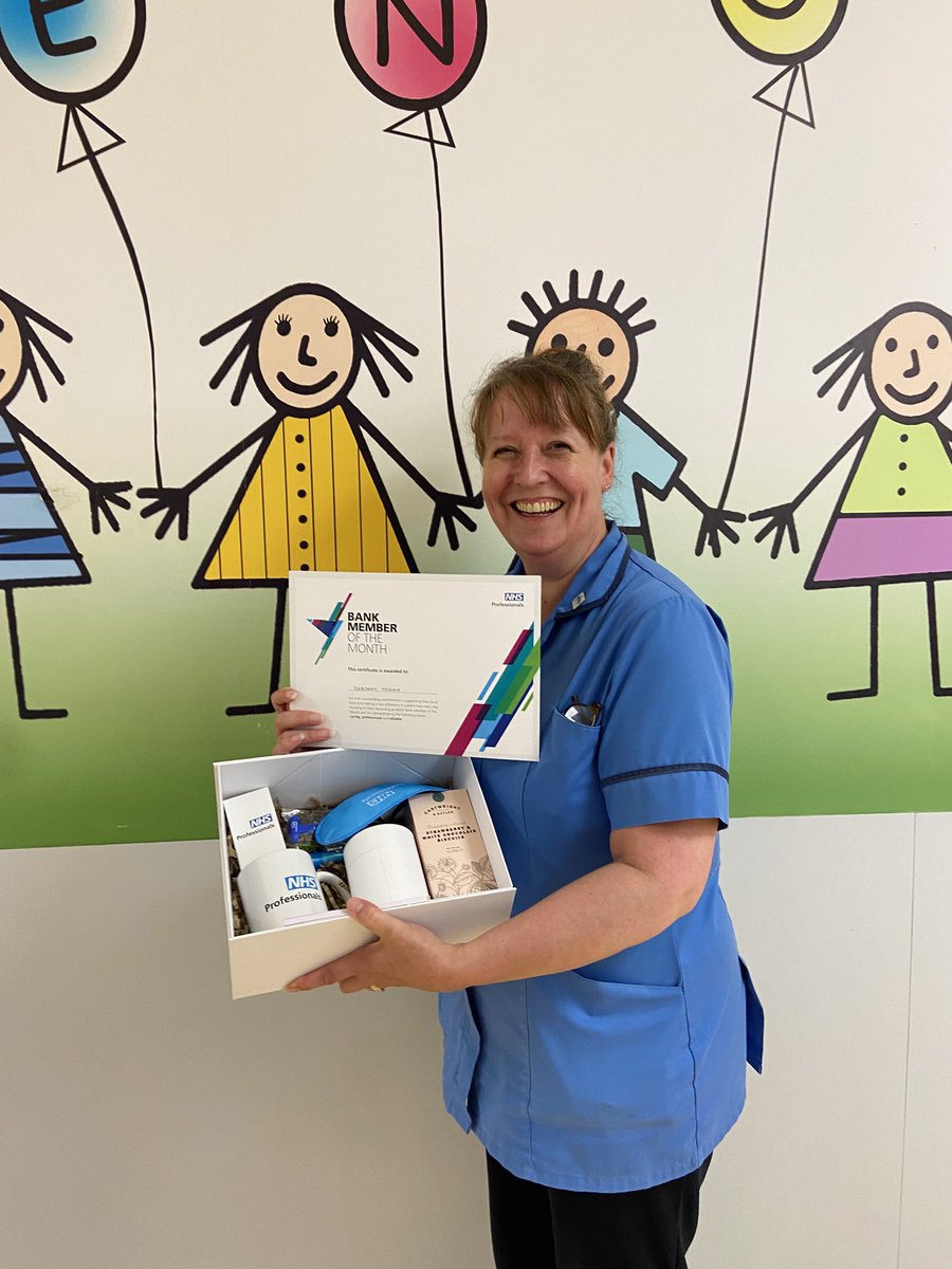 Well done to our very own Sister Debbie, who’s been awarded NHSP’s Bank Member of the Month! 🎉🥳🍾🙌🏻 #E5F5 #NHSP <a href="/boltonnhsft/">Bolton NHS Foundation Trust</a>