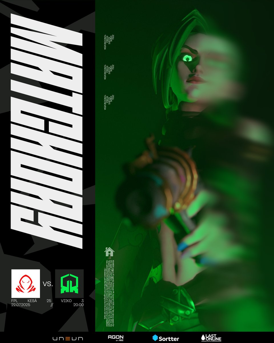 BACK IN ACTION 💥

The LoL squad plays twice this week, let's start off strong!  

#TÄYSILLÄ #LOADTHEROUNDS