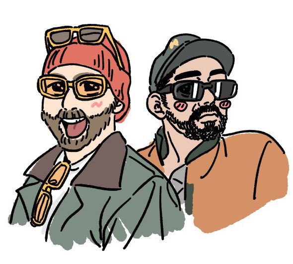 noriuma_'s tweet image. I asked my friends to draw this and they’re the GOAT✋😎🤚
(Sorry Colin drawing three people might be too much to ask, it’s a bit hard🫠)