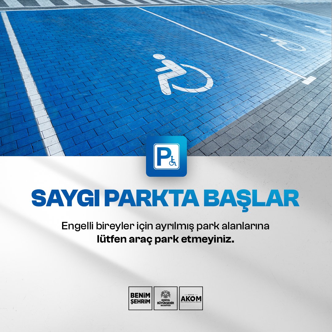 ♿️ İhtiyaç Sandığın Şey, Başkasının Mecburiyeti Olabilir!

🚫 Engelli bireyler için ayrılmış park alanlarına lütfen araç park etmeyiniz. Bu alanlar ayrıcalık değil, bir ihtiyaçtır. Park ettiğiniz bir alan, birinin hastaneye, okula ya da işine ulaşmasını engelliyor olabilir.

⚠️