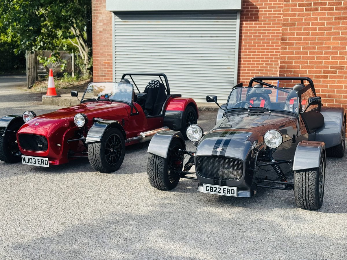 GBSCars's tweet photo. Just two very different (but equally awesome) Zeros spotted at our last GBS Friday Night at the Factory event - one Duratec-powered, the other Mazda-based.
Same iconic look, totally different setups. What spec would you go for? https://t.co/upQ7i8po34 #gbs #gbszero #sportscar https://t.co/gLNLd7VIMX