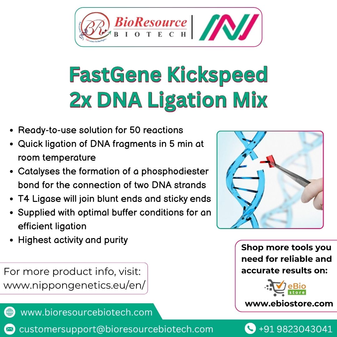 brb_biotech's tweet image. DM to place order!
Product link: shorturl.at/WXLuL
.
.
.
#dnaligation #fastgene #kickspeed #t4dnaligase #molecularbiology #cloning #nippongenetics #labsupplies #biotechnology #nucleicacidpurification