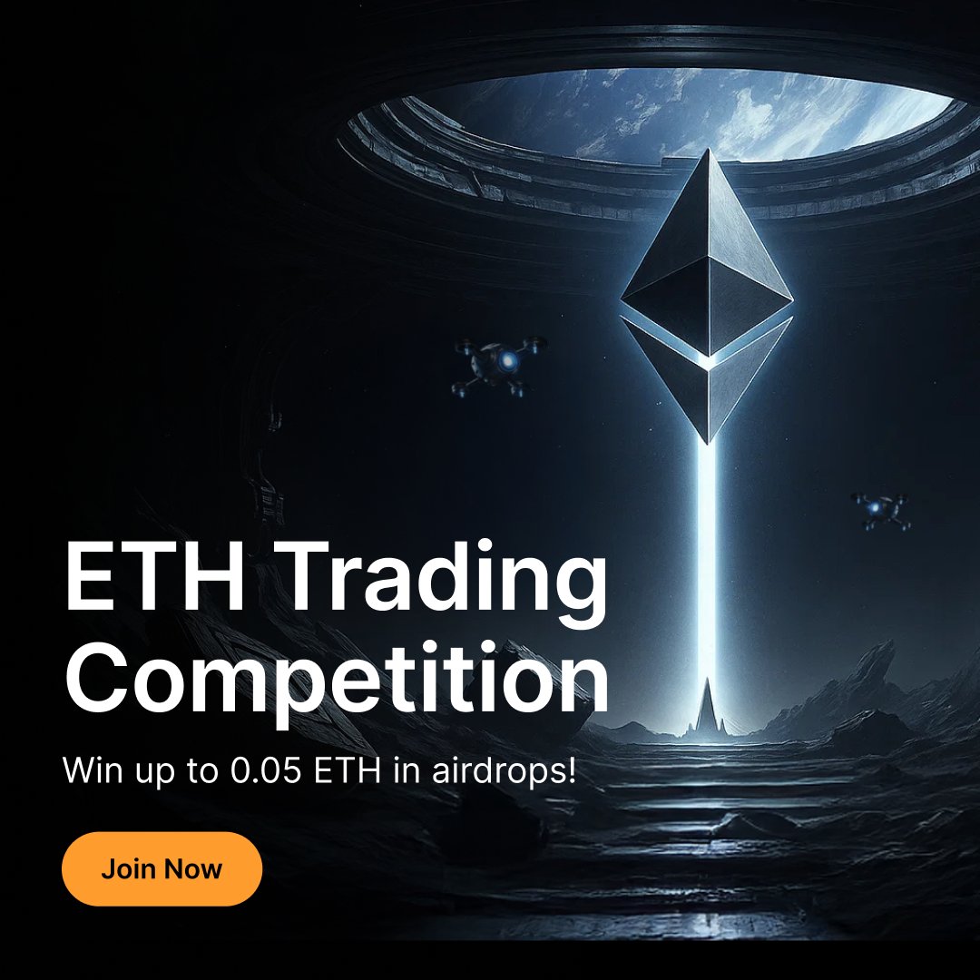 BybitAlpha's tweet image. 🔥 Trade ETH, climb the ranks, win up to 0.05 $ETH!
Simple? Join the competition: i.bybit.com/23aboaAb
📅 Only until Aug 5, 2025, 10AM UTC
#Bybit #CryptoArk