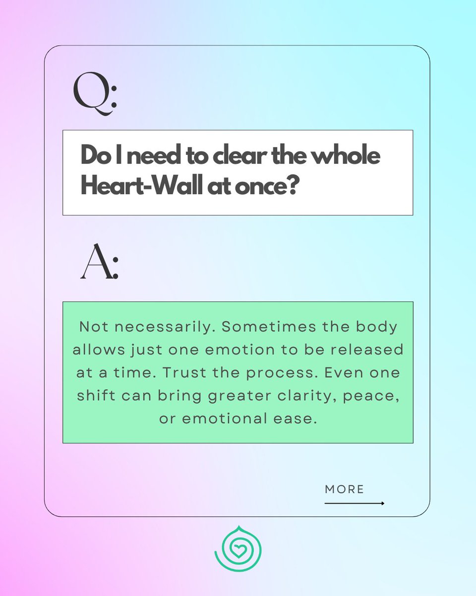 DiscHealing's tweet image. Ever wondered what a Heart-Wall® really is—or if you might have one?

Swipe through for answers to some common questions we hear. 💗

Clearing your Heart-Wall isn’t about fixing what’s broken—it’s about freeing what’s been weighed down.

#HeartWall #EmotionCode #EnergyHealing