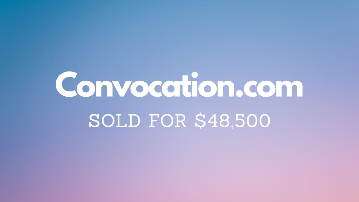 NameBio's tweet image. Yesterday saw $397k in domain name sales including:

$48,500 Convocation․com
$10,250 DeathsGambit․com
$4,101 GoldCards․com
$3,488 AceInstitute․org
$2,738 LeadBase․io
$2,500 Lancy․ai
$2,395 Furable․com

Full list 👉 namebio.com/daily

#Domains