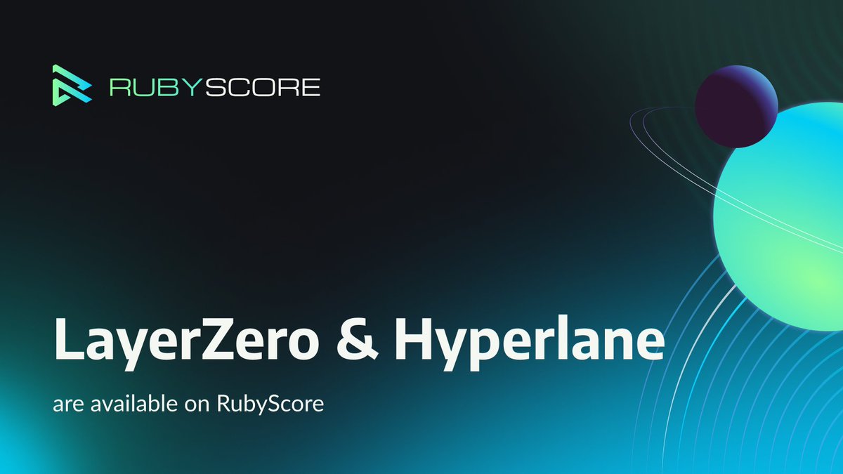 Did you know <a href="/LayerZero_Core/">LayerZero</a> &amp; <a href="/hyperlane/">Hyperlane ⏩</a> are available on RubyScore?

Get 2 transactions in 1 click by minting a Profile or a Single ID — one on your chosen network and one via Hyperlane/LayerZero.

Ready to mint? 👉 rubyscore.io/profile