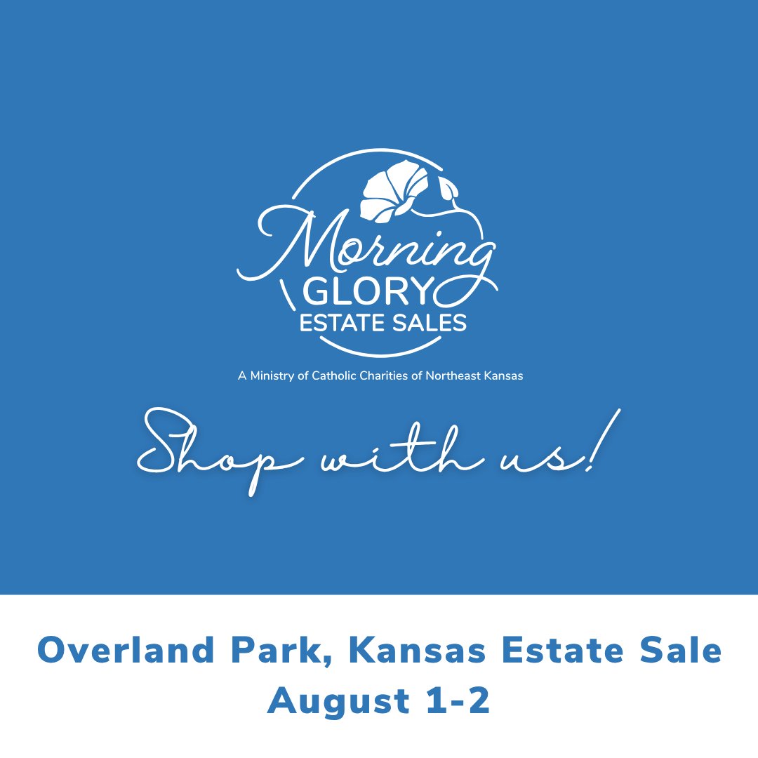 You're invited to Morning Glory Estate Sales' upcoming sale in Overland Park on Friday-Saturday, August 1-2! The #EstateSale will feature traditional furniture, home décor and more. 

Visit our website for more info: catholiccharitiesks.org/morning-glory/.