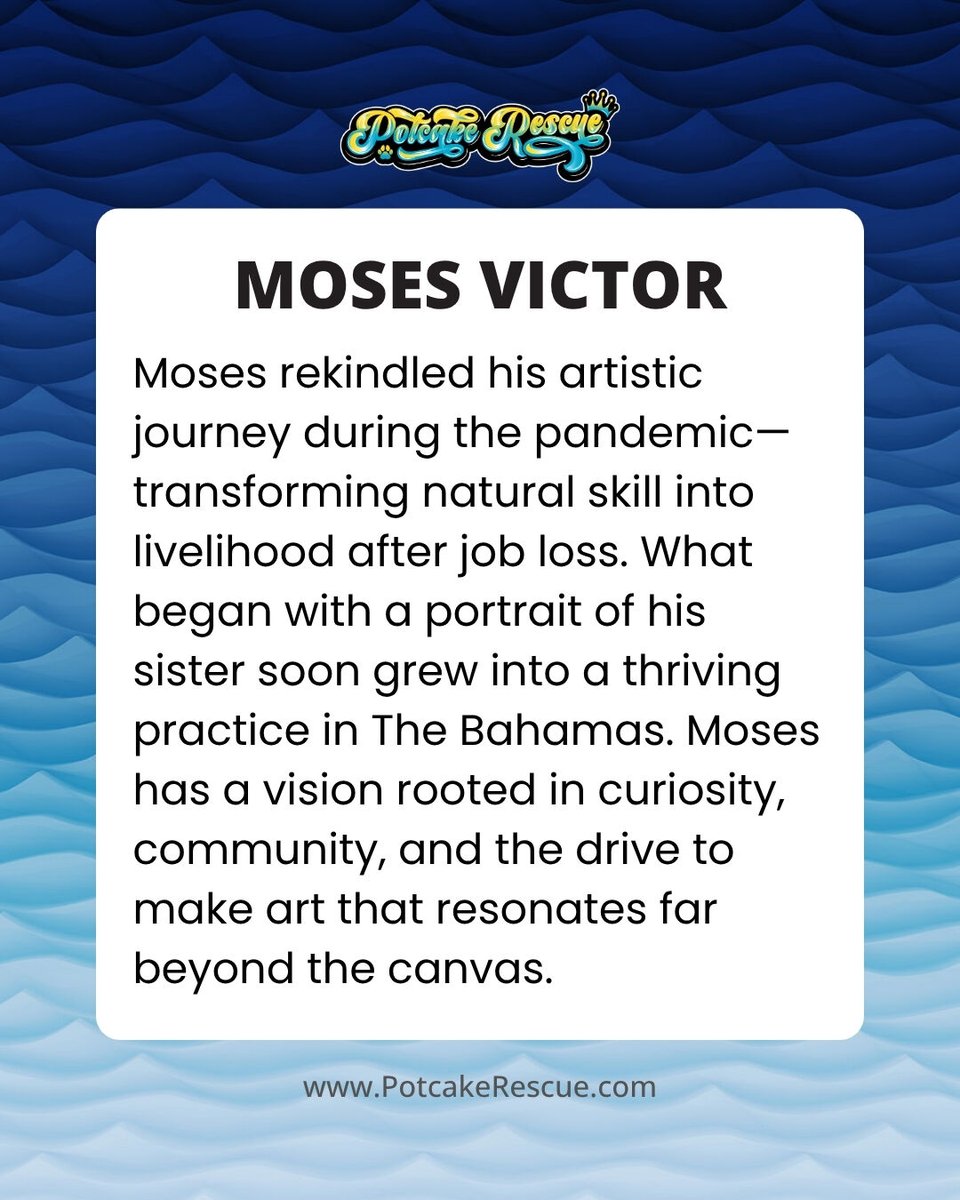 PotcakeNFT's tweet image. π¨ ARTIST SPOTLIGHT: Moses Victor
From Nassau, Bahamas, Moses reignited his artistic passion during the pandemic, turning loss into purpose. ππ’π΅π¦π³ ππ©πͺπ€π¬π¦π³ ππ©π’π― πππ°π°π₯ π¦ (2024) explores themes of family, survival, and the quiet power of human connection.
π£οΈβ¦