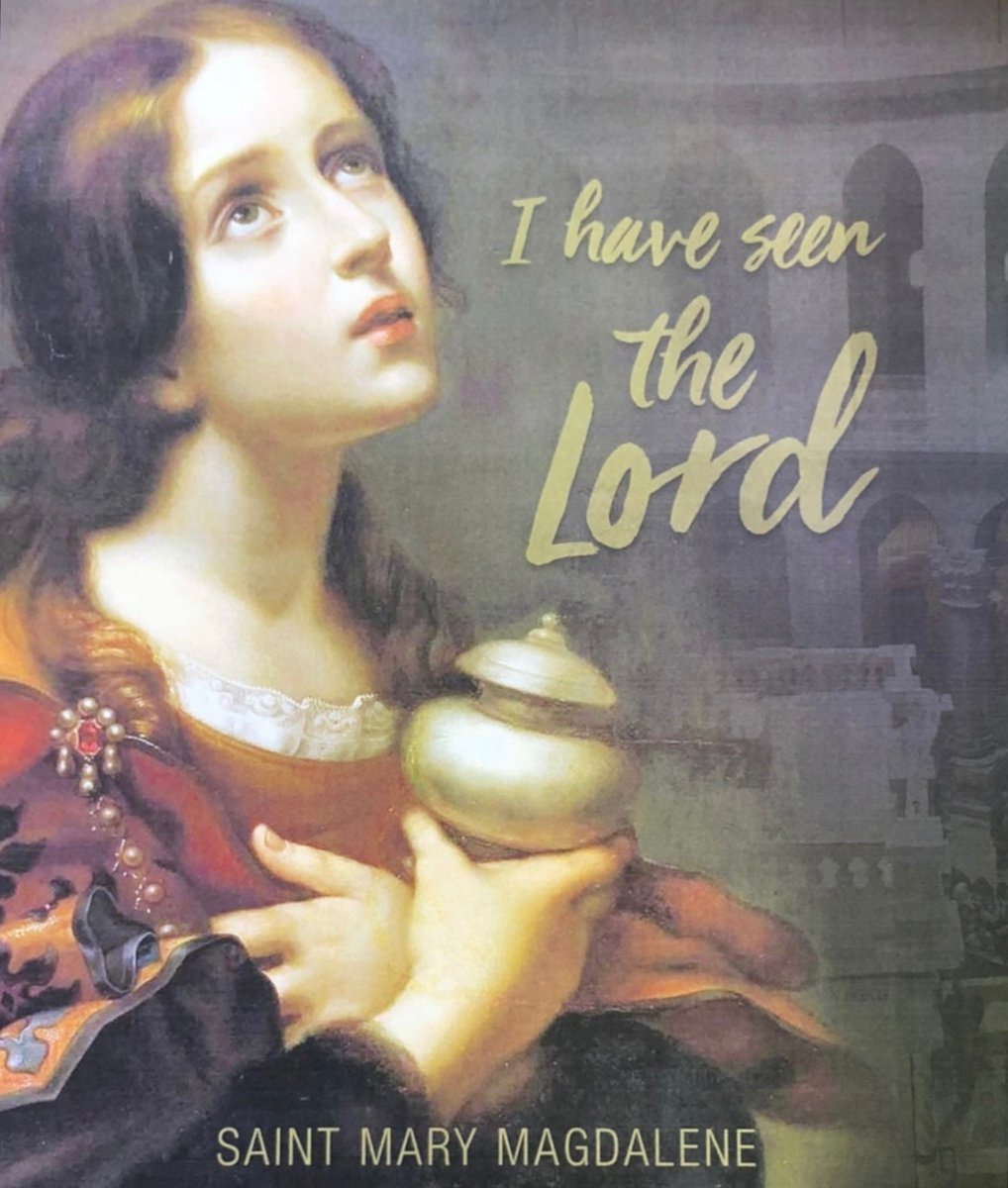 prayandfast2's tweet image. St. Mary Magdalene, first to behold the glory of the Resurrection, pray for us on your feast day!