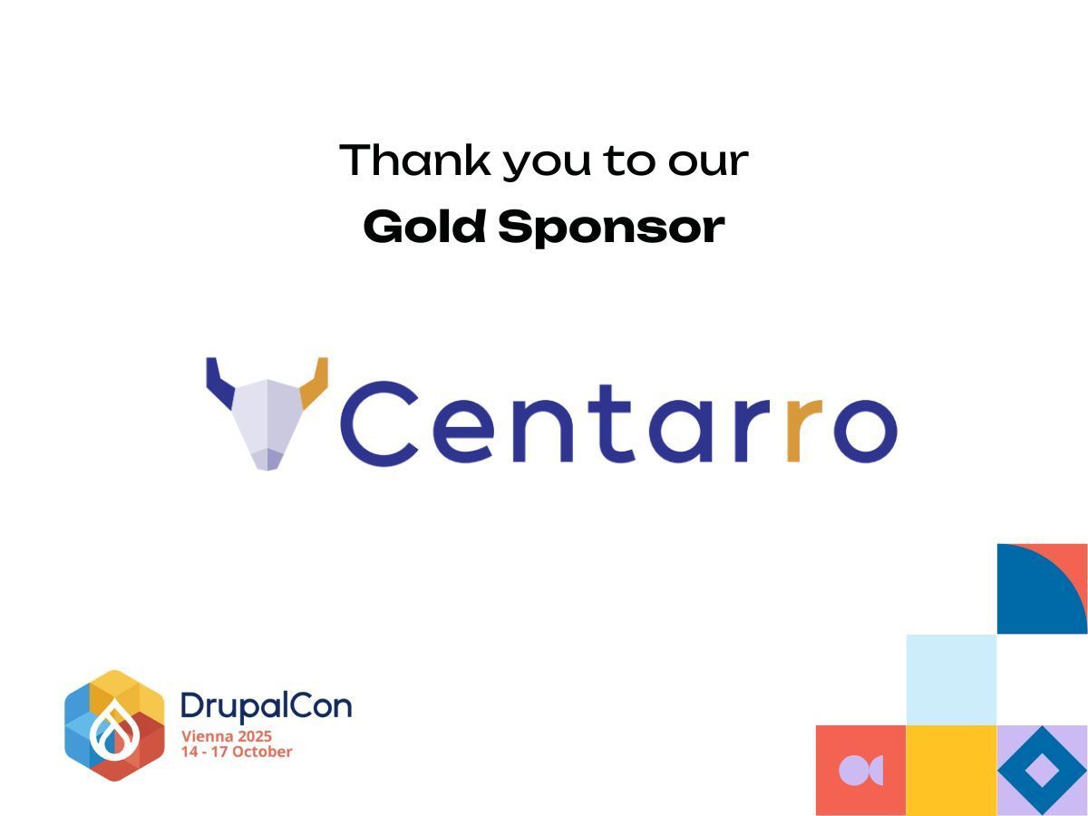 DrupalConEur's tweet image. 🌟 Centarro is a Gold Sponsor of #DrupalConVienna 2025!
Creators of #DrupalCommerce, they power open-source eCommerce for ambitious brands.
Meet the team & see what’s next in Drupal commerce!
#Centarro #DrupalCon #Sponsor