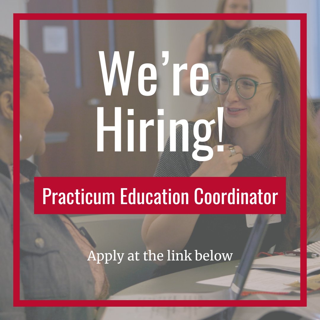 We're hiring! The School of Social Work is seeking a Practicum Education Coordinator for our Gwinnett campus program. Apply here: ugajobsearch.com/postings/440558