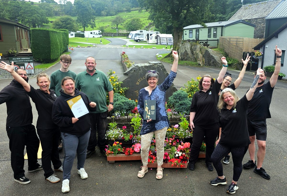 Centre stage for family's Lakeland holiday park in Cumbria Tourism awards. Story here: bit.ly/40rUkUD <a href="/parkcliffe/">Park Cliffe CP</a>