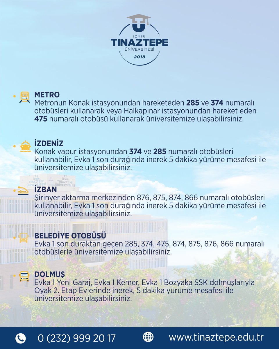 ▶️ İZTÜ Kampüse Nasıl Giderim?

#izmirtinaztepeüniversitesi #iztüulaşım #yks2025 #üniversite #izmir #bornova