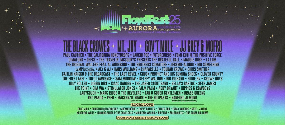 trvlnmccourys's tweet image. There's always a great time to be had at #FloydFest! 🪕 🌄 🎻 Who can we look forward to seeing out there? We play Sunday the 27th!
🎟️ Tickets: floydfest.com/info-by-ticket…
#FloydVA #musicfestival #festivalseason