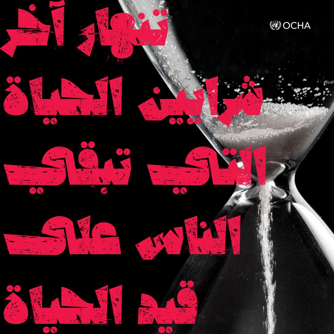ocharomena's tweet image. أعرب الأمين العام للأمم المتحدة عن شعوره بالجزع إزاء التدهور المتسارع للأوضاع الإنسانية في #غزة حيث "تنهار آخر شرايين الحياة التي تبقي الناس على قيد الحياة".
المزيد: tinyurl.com/4u2e47vr
