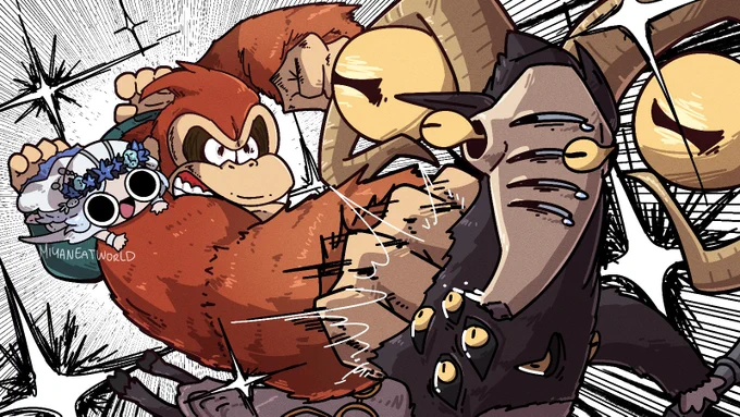 Guys check out this new summon it's kinda bananas #EldenRingNightreign #DonkeyKong
