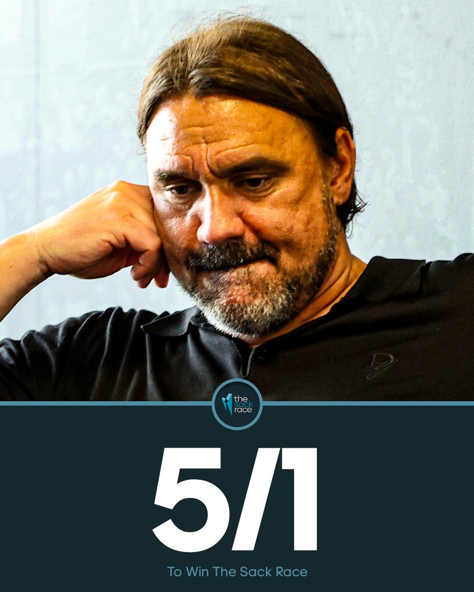 thesackrace's tweet image. Daniel Farke is the early favourite to be the first Premier League manager sacked in 2025/26 ๐
Who are you backing to go first?