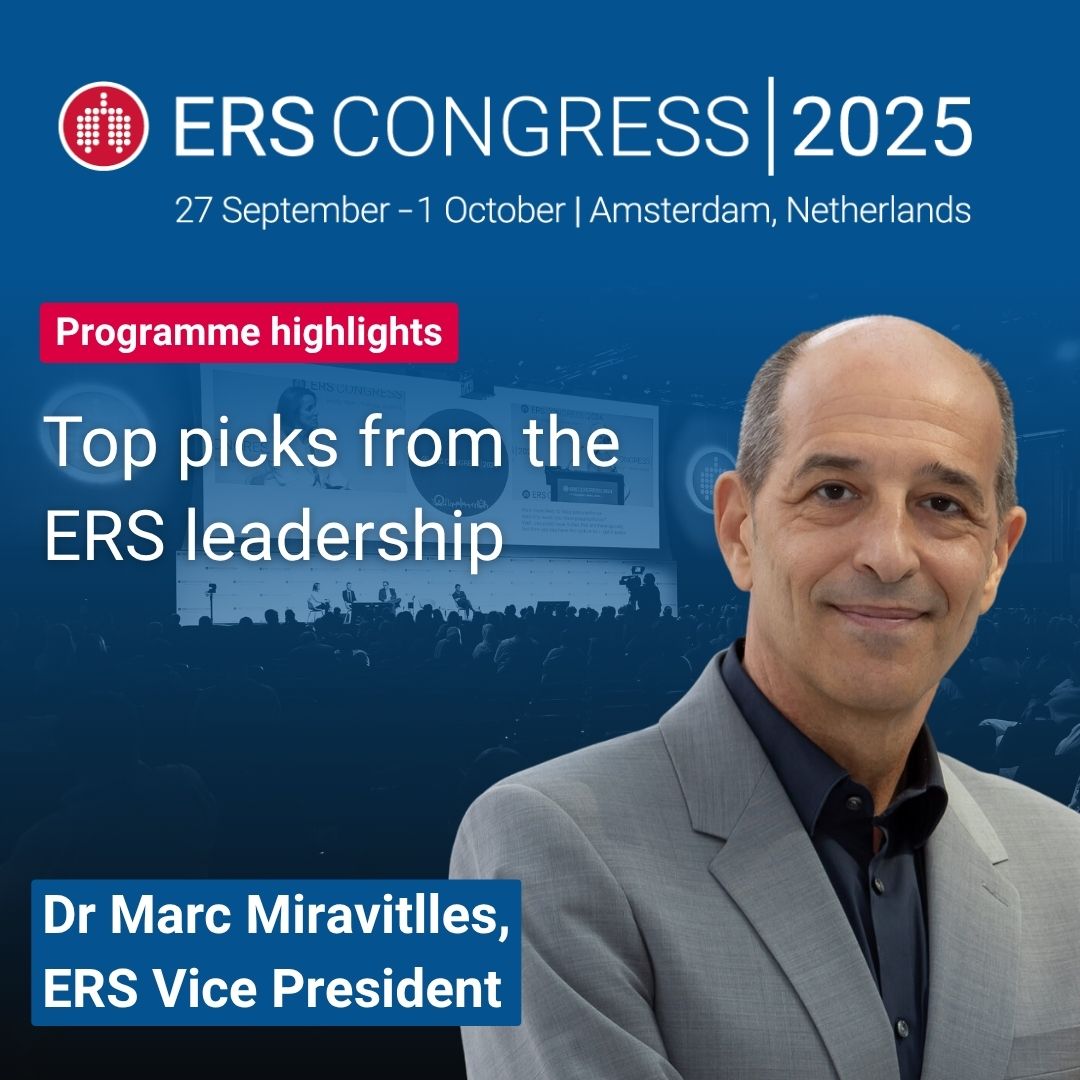 EuroRespSoc's tweet image. #ERSCongress: top picks from ERS Vice President Dr Marc Miravitlles
💡 Which hot topics will Marc be looking out for at ERS Congress 2025?
📅 Which are his top session picks?
🌍 How important is this year's theme?
Read Marc's highlights: ersnet.org/congress-and-e…