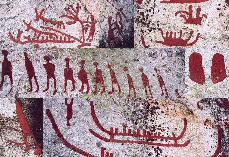 beforethewest's tweet image. From the forests of Sweden's 🇸🇪 Västmanland region, the petroglyphs of Häljesta offer a vivid glimpse into the beliefs and rituals of the Nordic Bronze Age. These carvings, enhanced with red paint for visibility today, are not just decorative—they were powerful cultural symbols.…