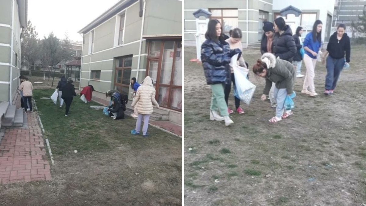 ajansoteki's tweet image. 📌 Sahipsiz çocukların korunması için açılan binada, Aile Bakanı Mahinur Özdemir Göktaş’ın ziyareti öncesinde çocuklara temizlik yaptırıldı!