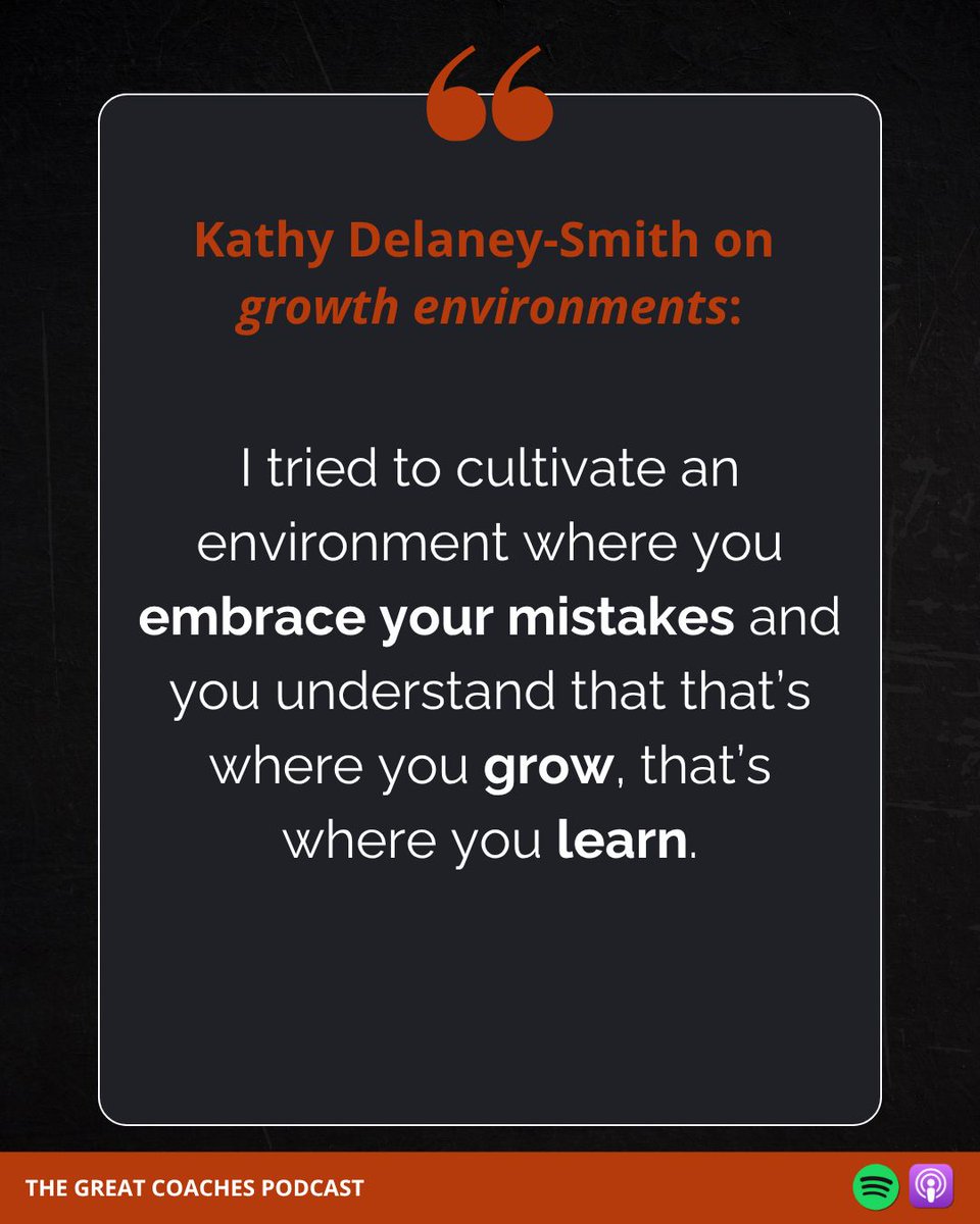 CoachesGreat's tweet image. Are your team members afraid to make mistakes, or does the environment allow them to try, learn, and grow?
Listen to leadership-powerhouse Kathy Delaney-Smith speak on building successful team cultures in our latest #podcast:
🎧 Apple bit.ly/44AFVba
🔉 Spotify…