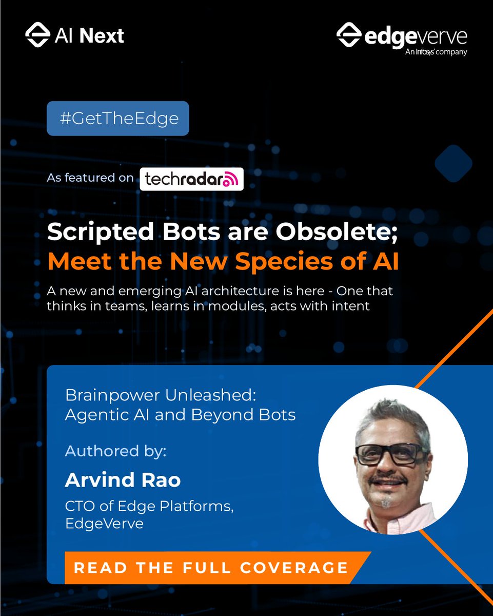 Forget bots; AI should think like a brain! Agentic AI uses smart, specialized agents that learn and evolve together, changing the game in automation.

Read more: lite.spr.ly/6007Jo8U

#AgenticAI #FutureOfIntelligence #TechRadarPro