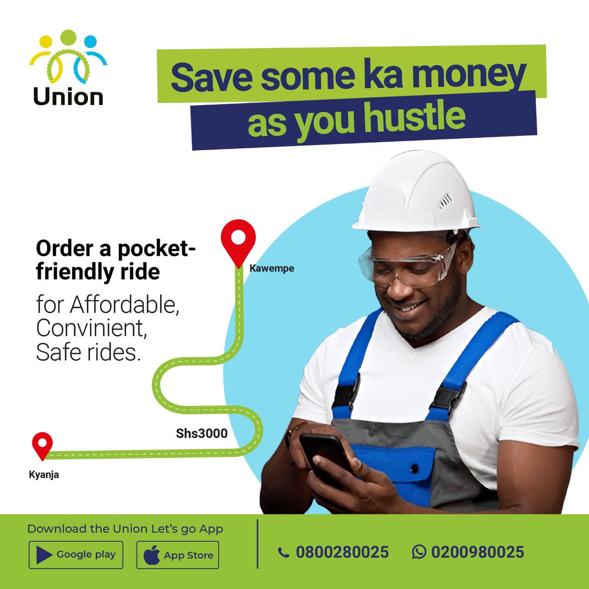 UnionTransportA's tweet photo. No destination is too far...
Gwe just tap, ride and go!
Download the Union Let's Go app
#UnionLetsGo #TheBetterWayToMove https://t.co/NEnuJq0SpI