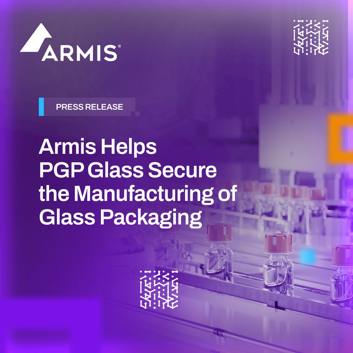 ArmisSecurity's tweet image. Armis is proud to support @PGPGlass, which is leveraging Armis Centrix™ to secure the design, decoration, and production of its premium glass packaging solutions.
"Prior to Armis, we did not have a tool that was strong enough or intelligent enough to provide the comprehensive…