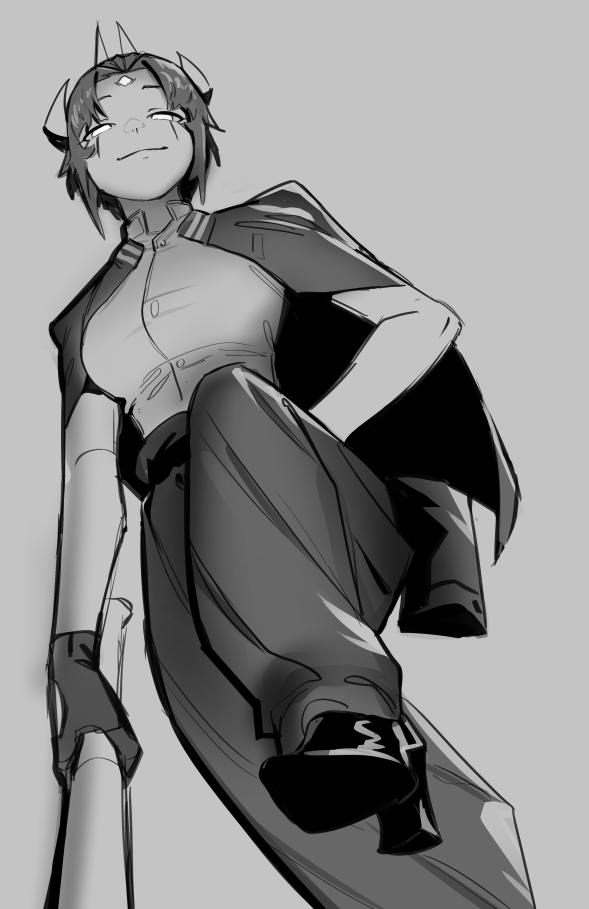 MAKUUwastaken's tweet photo. sketch commission, delinquent val! https://t.co/MqMnnb3me2