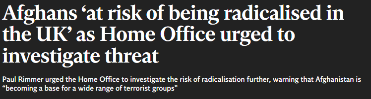 Basil_TGMD's tweet image. Our Government is now telling counter terror police they need to investigate the people they themselves decided to bring here.
What in the name of God is going on? 🤡