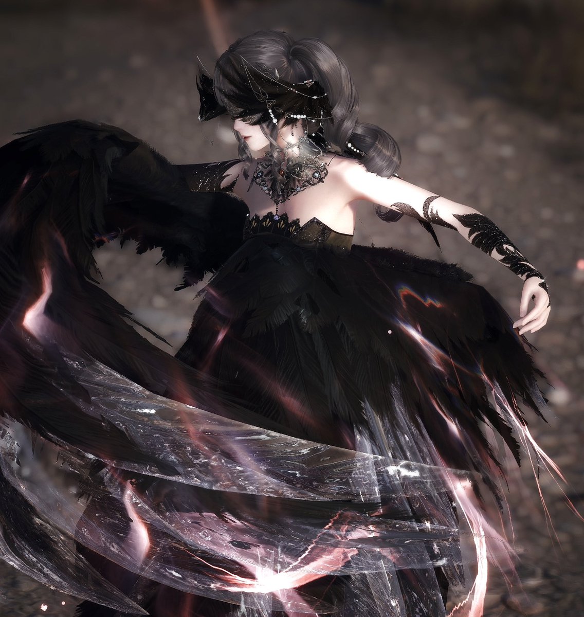 florawishes's tweet image. my current obsession is experimenting with the wings in photo mode