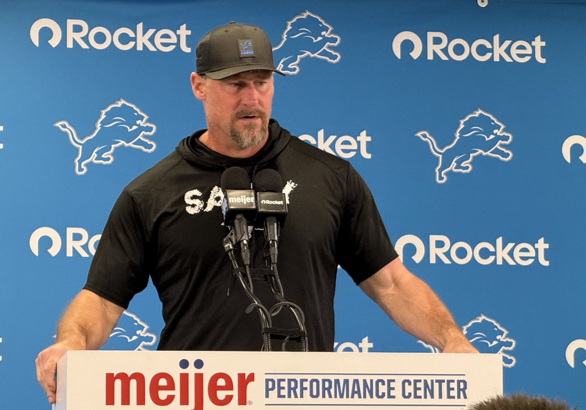 BradGalli's tweet image. Dan Campbell said they saw a lot in Tate Ratledge in college that told them he can be an NFL center.
"We're putting a lot on him. He's drinking out of a firehose right now," he said. "It already looks more natural."