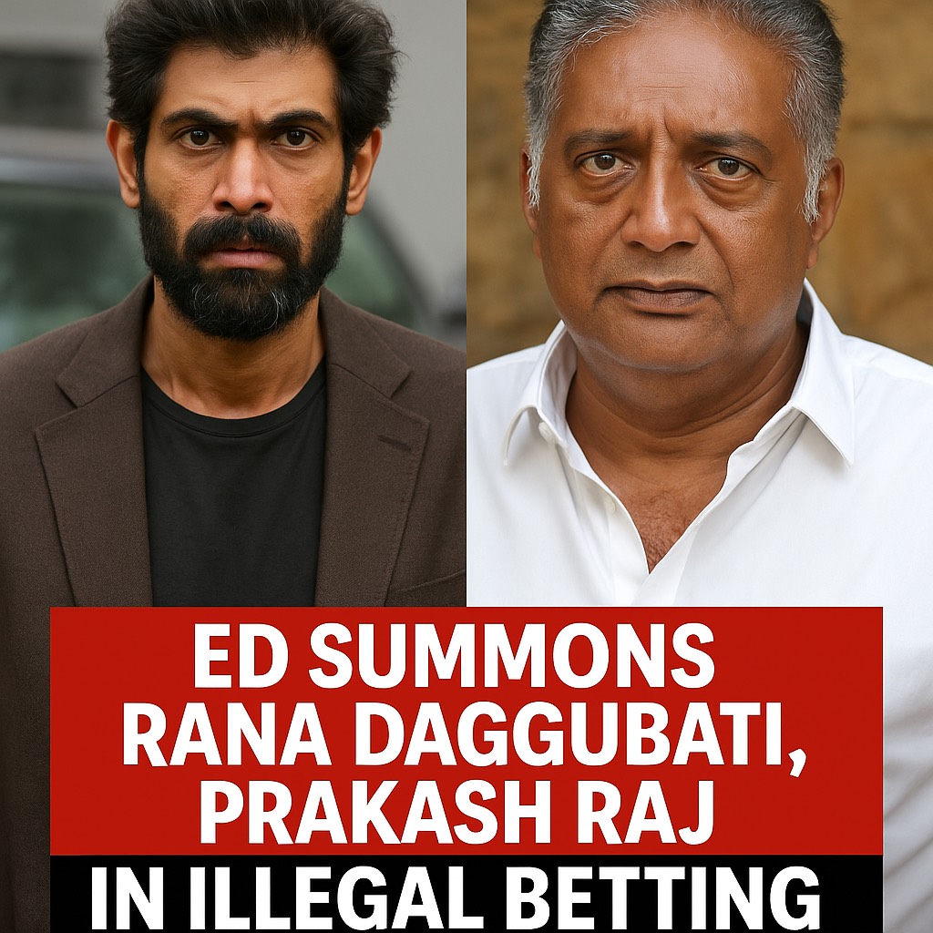 varindiamag's tweet image. 🚨 ED summons Rana Daggubati, Prakash Raj, Vijay Deverakonda &amp;amp; Lakshmi Manchu in alleged illegal betting app case—probe widens with 29 celebs under scrutiny for promoting gambling platforms...

Watch Here: varindia.com/news/ed-summon…

#IllegalBetting #EDProbe #Tollywood