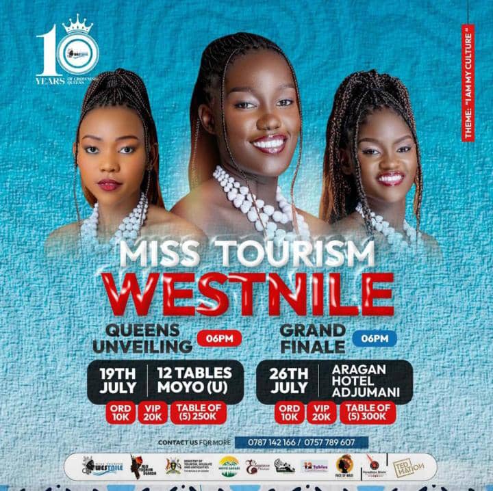 SandraAnati's tweet image. Don't miss out on this amazing night of crowning the next Westnile Tourism Queens with this year's theme being, "l am my culture".
📍Aragan Hotel, Adjumani
#westnile@10
#lammyculture