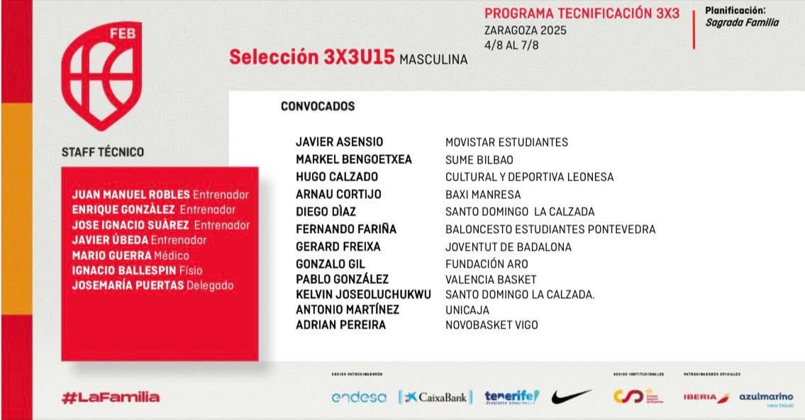 Melilla, Ciudad del Deporte (@melilla_deporte) on Twitter photo El seleccionador 3x3 de la FMB, Nacho Suárez, se incorpora al cuerpo técnico de la selección española 3x3 U15
👏 ¡¡Enhorabuena Nacho Suárez!!
<a href="/mrw_es/">MRW España</a> @trasmediterranea @tvmelilla <a href="/FMBMELILLA/">MelillenseBaloncesto</a> <a href="/BaloncestoESP/">Baloncesto España</a> El seleccionador 3x3 de la FMB, Nacho Suárez, se incorpora al cuerpo técnico de la selección española 3x3 U15
👏 ¡¡Enhorabuena Nacho Suárez!!
<a href="/mrw_es/">MRW España</a> @trasmediterranea @tvmelilla <a href="/FMBMELILLA/">MelillenseBaloncesto</a> <a href="/BaloncestoESP/">Baloncesto España</a>