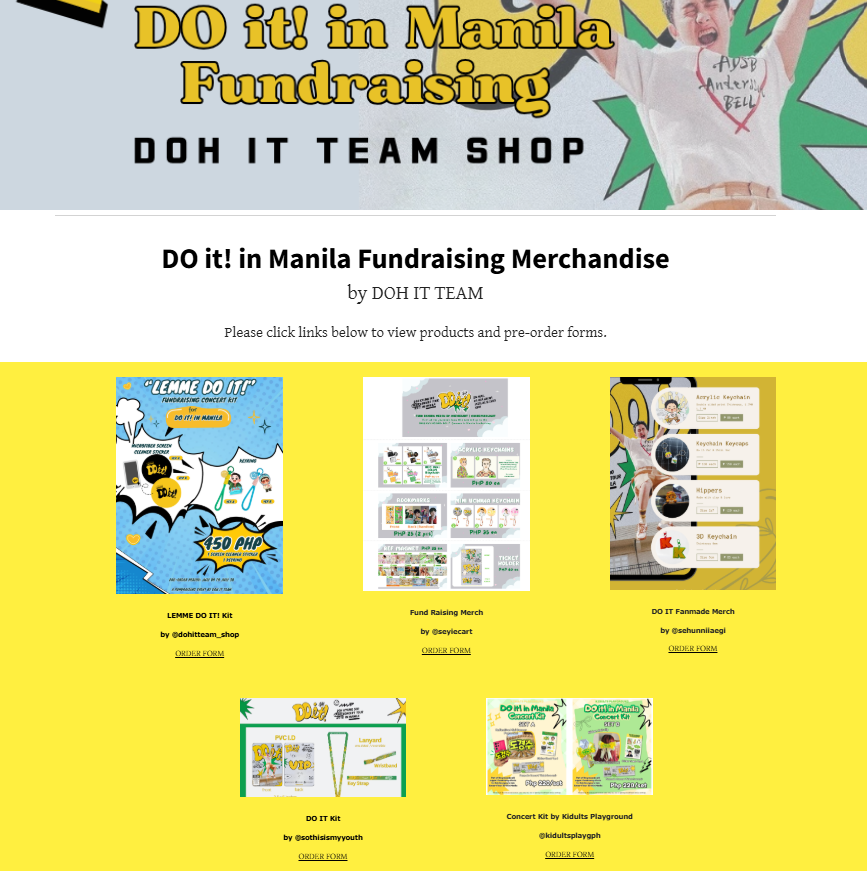 ICYMI
Check the site link to view various fund raising merchandise details and order forms. site: bit.ly/dohitteamshop