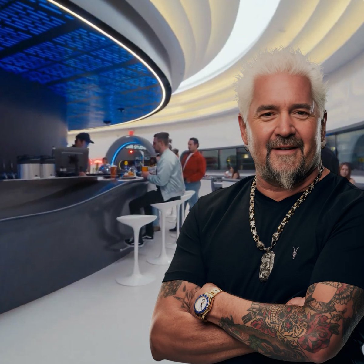 TeslaKing420's tweet image. Hey @GuyFieri, you’ve got a show that was made for the @Tesla Diner. 🎬