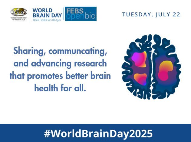 FEBSOpenBio's tweet image. Happy #WorldBrainDay! 🧠
FEBS Open Bio is pleased to bring you research that deepens our understanding of the brain📚🧬
Explore our special issue on Alzheimer's Disease: buff.ly/UpF0mcq
And for more impactful brain research, check out these articles:…