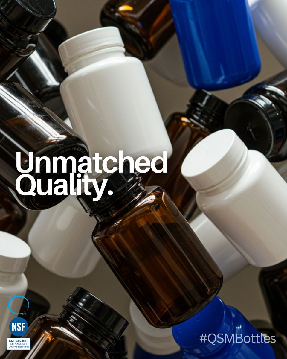 qsmlabs's tweet photo. Your exceptional supplements deserve exceptional packaging! ✨

Elevate your brand with packaging that truly stands out.

🔗 Explore our catalog: https://t.co/06ves6uSMu
Visit our website today: https://t.co/jYUyYM9suK 

#QSM #QSMbottles #SupplementManufacturing #CustomPackaging https://t.co/GNYXchHcm3